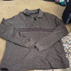 Pierre Cardin Charcoal Knit Top